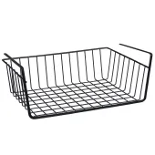 Kosz koszyk podwieszany pod półkę organizer metalowy loft 32x23cm czarny