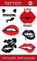 Tatuaże zmywalne Usta