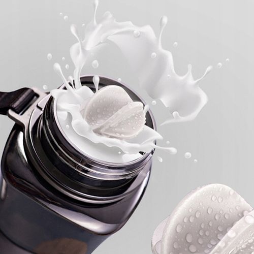 BUTELKA NA WODĘ SPORTOWA 550ML SHAKER DO BIAŁKA DO ODŻYWEK TRITAN FIOLETOWY na Arena.pl