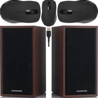 ZESTAW 2w1 GŁOŚNIKI + MYSZKA USB ZESTAW KOMPUTEROWY DO LAPTOPA KOMPUTERA PC