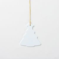 Plastikowa zawieszka do sublimacji - choinka