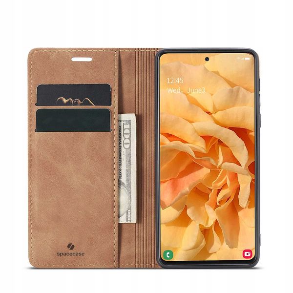 Spacecase Wallet Galaxy A51 Light Brown zdjęcie 13