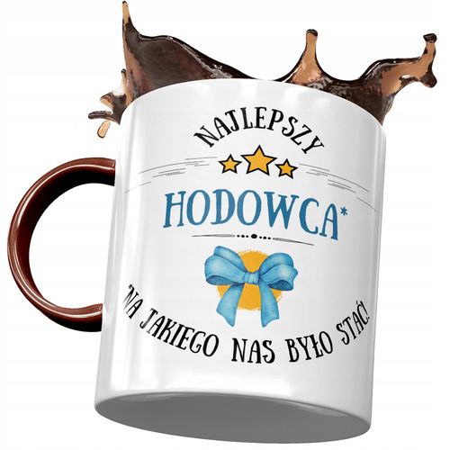 Kubek Bordowy Dla Hodowcy Najlepszy Hodowca Z Nadrukiem Ze Zdjęciem na Arena.pl