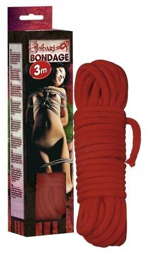 Lina do krępowania 3m czerwona na Arena.pl