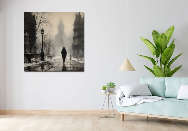 Obraz 100x100cm Mgła nad Londynem zdjęcie 2