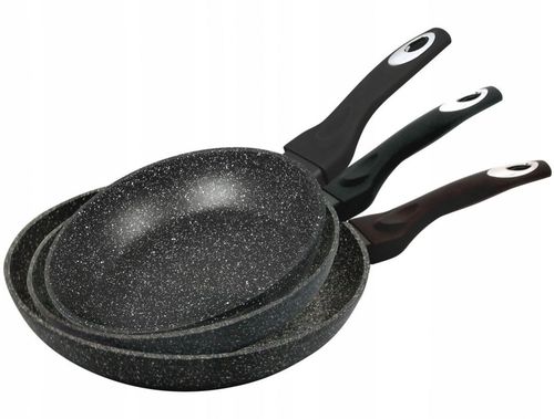 zestaw patelni granitowych 20/24/28cm klausberg kb-7290 na Arena.pl