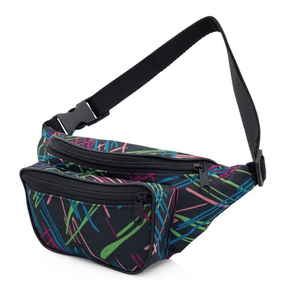 NERKA saszetka biodrówka torebka damska polska N098 czarna zdjęcie 1