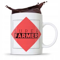 Dla Rolnika Kubek Na Prezent Super Farmer Prezent Z Nadrukiem Ze Zdjęciem