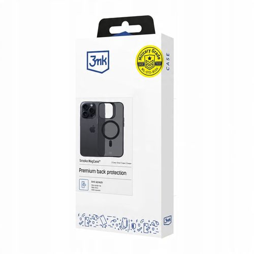 Przydymione etui na Apple iPhone 15 Pro - 3mk Smoke MagCase na Arena.pl