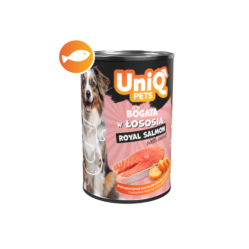 Mokra karma dla psa z łososia ROYAL SALMON 375g UNIQ PETS na Arena.pl