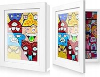 RAMKI DO ZDJĘĆ A4 OTWIERANA Z PRZODU 2 SZTUKI 33X24 CM BIAŁE