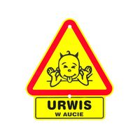 trójkąt na szybę samochodu urwis w aucie