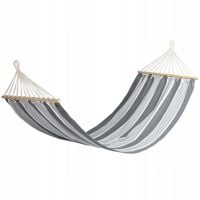 Hamak z drążkiem Patio szary 100 kg 200 x 80