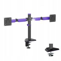 Uchwyt na dwa Monitory Gamingowy 17-32 24kg Spacetronik VESA Regulacja