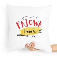 Prezent Poduszka Dla Trenera Fajowa Trenerka Z Nadrukiem Ze Zdjęciem