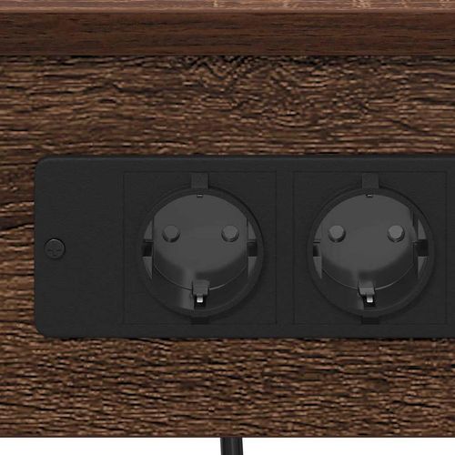 Szafka Nocna z półką 2 pcs Brązowy dąb 41 x 31 x 76 cm na Arena.pl