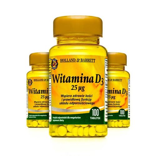 Zestaw Witamin 2+1 (Gratis) Witamina D3 100 Tabletek 25ug na Arena.pl