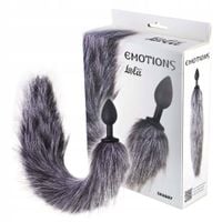 Korek analny z długim, puszystym ogonem. Dla fanów fetyszu BDSM