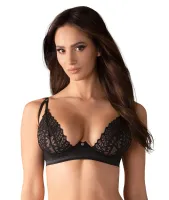 obsessive donarella biustonosz tiulowy czarny xl/2xl miękki