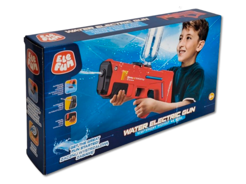 Pistolet na  wodę - Elektryczny 40cm - Czerwony na Arena.pl