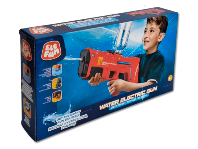 Pistolet na  wodę - Elektryczny 40cm - Czerwony zdjęcie 3