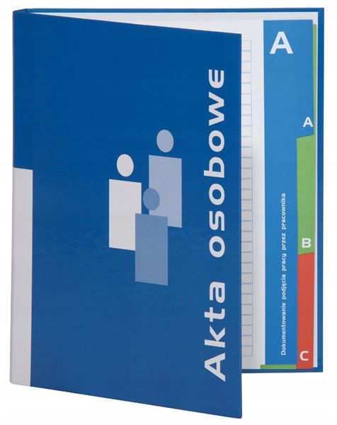 Segregator A4/2R Niebieski Do Akt Osobowych 5403 zdjęcie 5