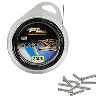 10m Stalki + 10 Zacisków 20 lbs /9kg Stalka Czarna