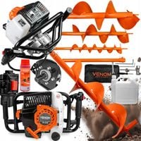 POTĘŻNA WIERTNICA SPALINOWA GLEBOWA VENOM 3 WIERTŁA 30/20/10CM +