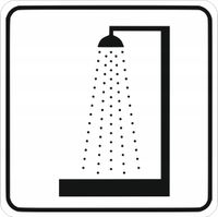 Tabliczka informacyjna Grawerowana 10x10 cm znak piktogram Prysznic