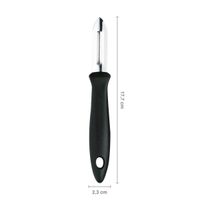 Fiskars Essential 1065585 skrobaczka do warzyw i owoców, lekka obieraczka kuchenne