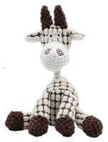 Zabawka dla psa siedzące cielę z piszczałką 24x14cm