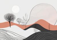 Plakat 100x70cm Półcień Widoku