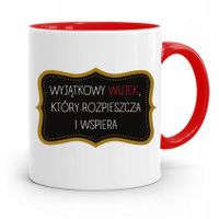 Kubek Czerwony Prezent Dla Wujka Wyjątkowy Wujek Z Nadrukiem Ze Zdjęciem