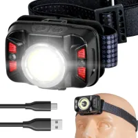 LATARKA CZOŁOWA LED LAMPA CZOŁÓWKA AKUMULATOR CZUJNIK RUCHU USB-C PRO VAYOX