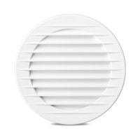 kratka okrągła z siatką fi 90 biały - rx 02-216