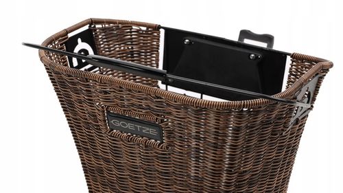 Kosz rowerowy przedni Goetze KR-01 ciemnobrązowy na Arena.pl