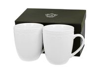 ZESTAW KUBKÓW KUBKI DUO TWILIGHT ELEGNACKIE BIAŁE X 2 SZT 370 ML