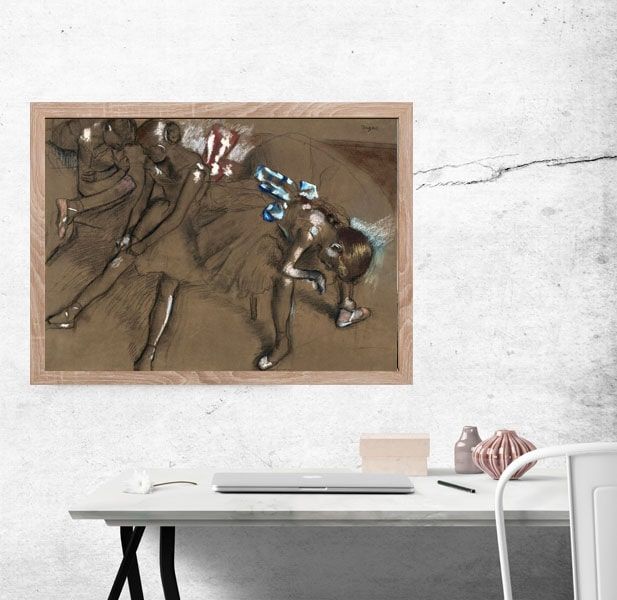 Three Dancers Resting, Edgar Degas - plakat 29,7x21 cm zdjęcie 2