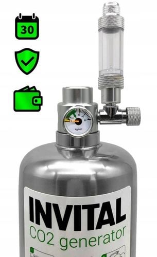 INVITAL Generator CO2 bez nocnego wył. z butlą 2l na Arena.pl