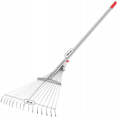 Grabie do liści druciane REGULOWANE trzon metalowy MAAN na Arena.pl