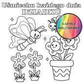 Karnet Kolorowanka, Motylki Dla Dziadka