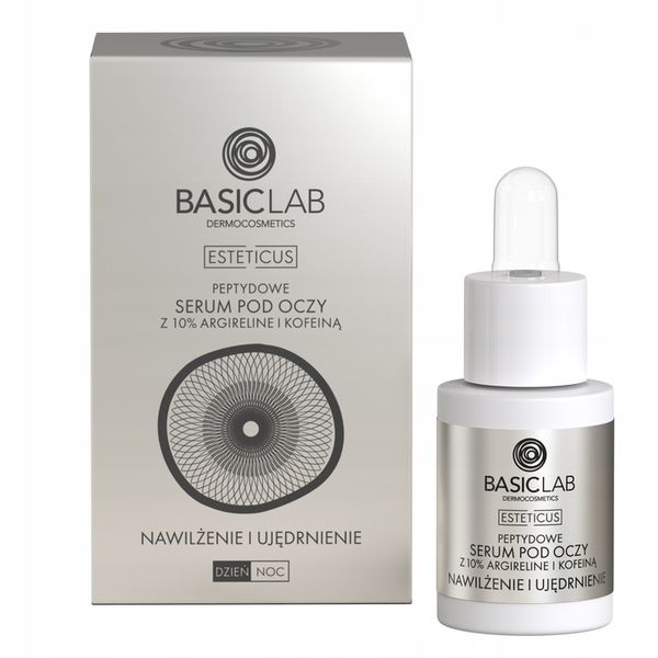 BasicLab Serum peptydowe pod oczy nawilżenie i ujędrnienie 15 ml zdjęcie 9