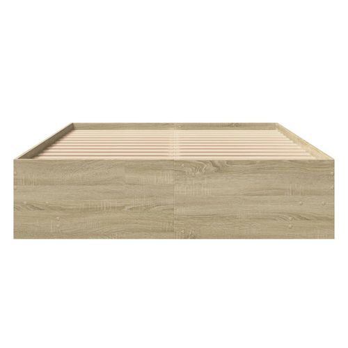 Łóżko bez materaca, dąb sonoma, 120x200 cm na Arena.pl
