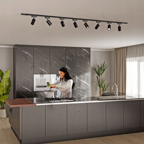 Zestaw Szynoprzewód Szyna 2m + 8x Oprawa Halogenowa LED GU10 Lampa na Arena.pl