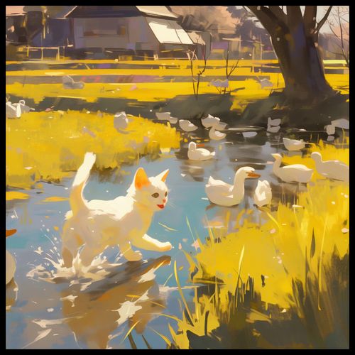 Plakat 90x90cm Słońce na Wsi na Arena.pl