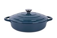 Garnek żeliwny Tierra 28 cm okrągły płytki morski 3,5 L  NOIS