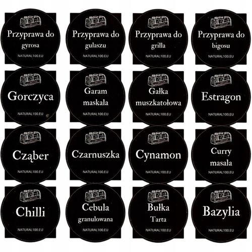 Pojemniki na przyprawy 24 szt 120ml organizer słoiczki słoiki na Arena.pl