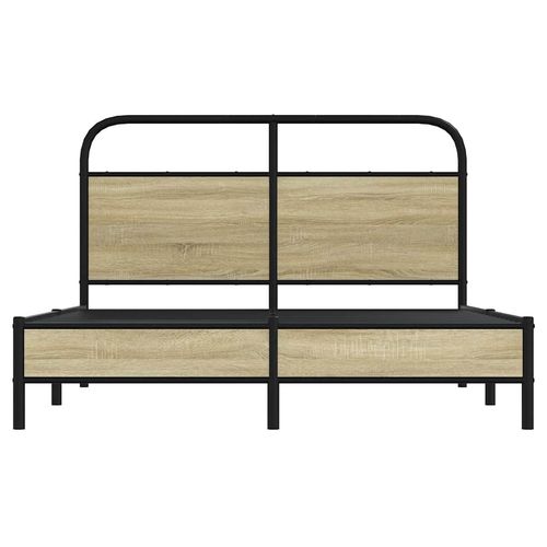 Łóżko bez materaca, 135x190 cm, dąb sonoma na Arena.pl