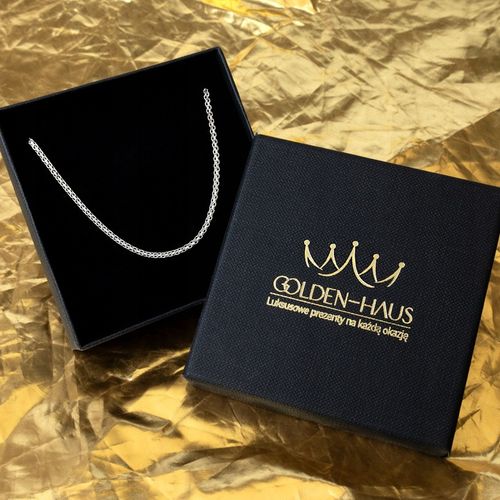 SREBRNY ŁAŃCUSZEK DAMSKI BISMARK SOLIDNY 55cm/2mm SREBRO PRÓBA 925+GRATISY na Arena.pl