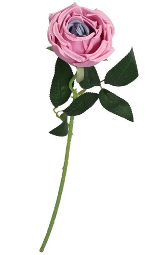 RÓŻA POJEDYNCZA JAK ŻYWA DUŻA 50CM SATYNOWA SZTUCZNE KWIATY RÓŻE na Arena.pl